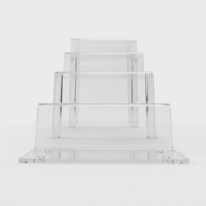 Acrylic Modern Portable Counter <b>Display</b> Stand Custom Tiered <b>Shelf</b> Retail for Rack with Easy Assembly - Product Image 2