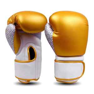 Guantes de Boxeo MMA Profesionales de Alta Calidad, Cuero Genuino, Transpirables, Impermeables, Protección UV, Correa de Muñeca Ajustable y Elástica - Product Image 1