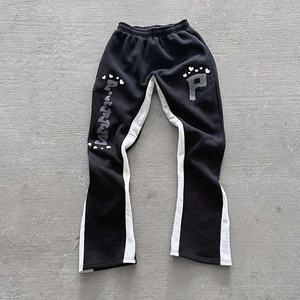 Nouveau Pantalon de jogging léger pour homme, personnalisable en gros, respirant, séchage rapide, motif éclaboussures de peinture graffiti, décontracté, en coton, taille mi-haute - Product Image 4