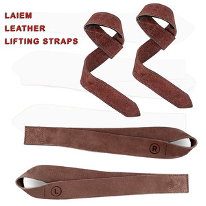 High Quality Breathable Durable Weightlifting Gym Fitness Customized Leather Straps 15 lb Load Capacity for Both Men and Women - Product Image 1