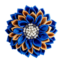 Broche élégante Sigma Gamma Rho motif pied-de-poule bleu et or, épingle de revers, bijou tendance, accessoire de mode, badge décoratif, personnalisable OEM