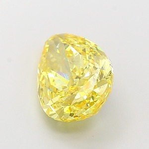 Diamant de laboratoire CVD de couleur jaune vif fantaisie, forme poire modifiée, 5,03 carats, clarté VS2, excellente qualité de polissage - Product Image 3