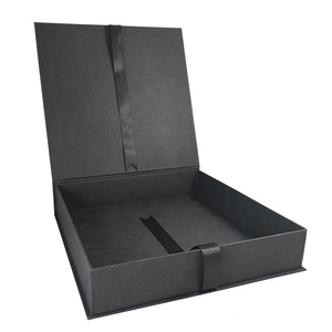 Caja de Regalo de Año Nuevo de Papel de Morera Negra con Tapa Abatible y Cierre de Cinta, Caja de Almacenamiento y Caja de Regalo Premium - Product Image 2