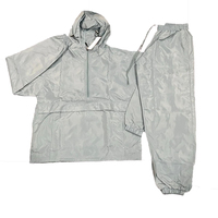 Conjunto Deportivo Ligero Cortavientos para Hombre, Ropa Deportiva para Correr y Trotar al Aire Libre, Impermeable con Cierre, Venta al Por Mayor