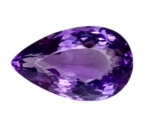 Pierres précieuses d'améthyste violette naturelle en forme de poire, provenant du Brésil, pour la création de bijoux. - Product Image 5
