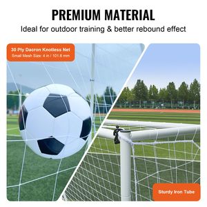 Entraîneur de rebond professionnel pour jeunes footballeurs, mur en fer 8x6FT, filet de rebond double face - Product Image 4