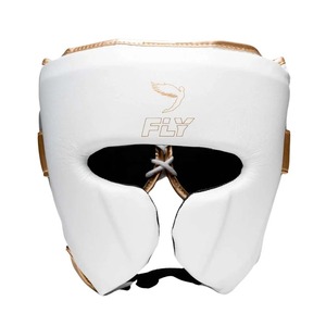 Fly professional Lightweight Moisture-Wicking Fly Boxing Gear Set Green <b>White</b> Genuine Leather Sparring Training Headgear Gloves - Product Image 3