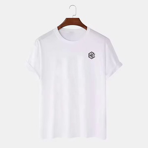 T-shirt décontracté en tricot pour homme avec logo personnalisé, couleurs sur mesure, 100% coton, écologique, fabriqué au Pakistan - Product Image 1