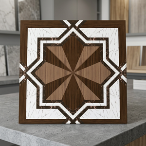 Carrelage en bois à motif de bois naturel 300x300mm, nouveau style, pour sol et mur de jardin, carreaux de briques pour extérieur - Product Image 3