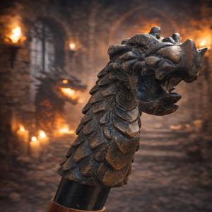 viking Walking Stick Brass Lion Handle <b>Wooden</b> Walking Stick Cane for Seniors Men Women Stick Gift Item - Product Image 1