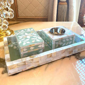 Juego de quemador Bakhoor de madreperla artesanal de lujo para bodas árabes, regalos de Eid Mubarak y decoración de fragancias para el hogar - Product Image 1