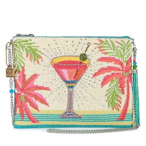 Sac à bandoulière élégant avec broderie florale et accents perlés pour les occasions spéciales - Product Image 1