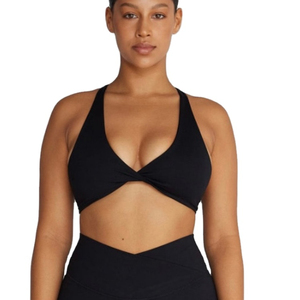 Latest Design Women's Sports Bra Mesh Fabric Sports Wear Swimwear Custom Made Lady Sports Bra for Adults OEM Service - Product Image 2