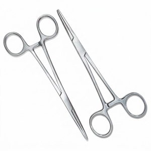 Pinces hémostatiques droites en acier inoxydable à verrouillage pour la chirurgie générale, certifiées CE, instrument manuel de classe I - Product Image 5