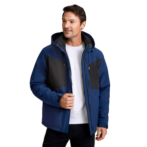 OEM Men’s Hooded Softshell Jackets <b>Waterproof</b> Windproof Outdoor <b>Winter</b> Warm Workwear Sports Gym <b>Coats</b> - Product Image 6