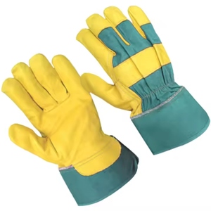 Gants de travail en cuir de chèvre de qualité supérieure, résistants à l'abrasion, protection personnelle des mains - Product Image 2
