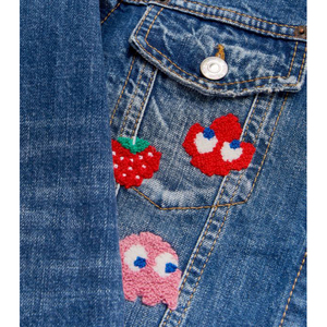 Chaqueta de Mezclilla para Hombre con Cierre de Botones, Cuello Camisero, Estilo Pac-Man, con Múltiples Bolsillos, Azul, Estilo Urbano, con OEM - Product Image 4