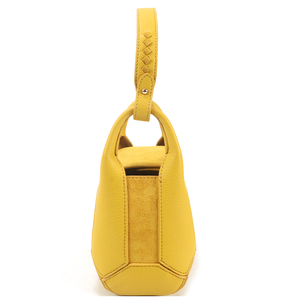 Sac à main décontracté pour femme en suède jaune avec logo embossé, imperméable, idéal pour un usage quotidien - Vente en gros - Product Image 6