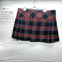 Jupe Kilt écossaise noire Stewart pour femme, grande taille, à enrouler, avec boucle et épingle 2026