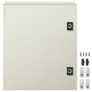 Armadio Elettrico NEMA 4X in Acciaio e Fibra di Vetro 16 X 12 X 8 Piedi IP67 Impermeabile e Antipolvere per Uso Esterno/Interno - Product Image 1