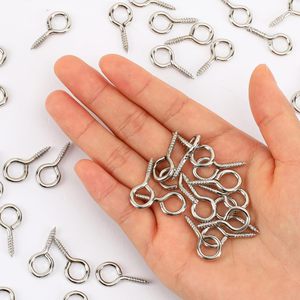 Crochet à œil suspendu en acier, laiton, zinc et nickel plaqué, filetage métrique standard, pour projets d'artisanat, fabrication sur mesure - Product Image 1