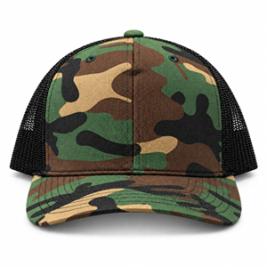 Wholesale Woodland Camouflage Trucker <b>Cap</b> Hunting Outdoor Mesh Back Hat Custom Embroidered Adjustable <b>Snapback</b> <b>for</b> <b>Men</b> Women - Product Image 4