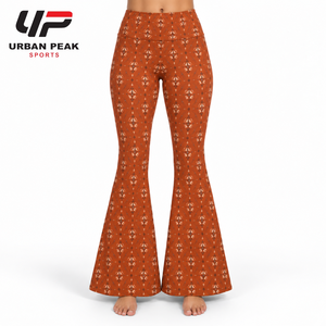Leggings Premium con Corte de Campana, Tejido Elástico en Cuatro Direcciones, Cintura Alta y Elegante Forma de Dobladillo para Uso Diario - Product Image 1