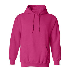 SHAFIQ SPORTS Unisex Pink <b>Zip</b>-Up <b>Hoodie</b> Regular Fit Fleece Casual Solid Color <b>Pocket</b> Anti-Pilling Polyester Autumn Style Knitted - Product Image 1