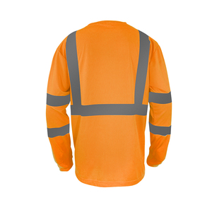 Camiseta de alta visibilidad con cinta reflectante, ropa de trabajo de seguridad, camisetas de seguridad para trabajadores de la construcción. - Product Image 2