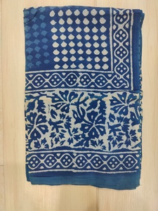 New Arrival Women's Cotton Sarong Hand Block Print Floral Beach Cover up Scarf Breathable <b>Head</b> <b>Wrap</b> for Summer Perfect Gift Her - Product Image 5