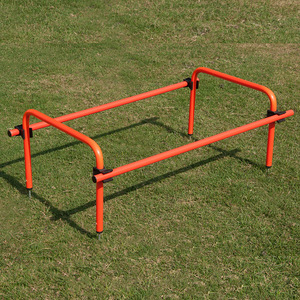 TSFI TAH-MPHS Haies d'agilité réglables en PVC pour l'entraînement de vitesse au football/soccer, obstacle pliable pour les exercices sur le terrain - Product Image 1
