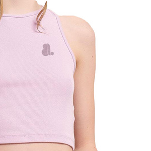Camisetas sin mangas casuales para mujer, ecológicas, transpirables, de secado rápido, tela de jersey de algodón y spandex, cuello redondo - Product Image 2