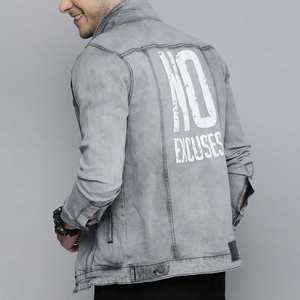 Chaqueta Vaquera Vintage de Algodón 100% de Alta Calidad con Diseño Personalizado, Reversible, con Etiqueta Lavada, Bordado y Parches Estampados - Product Image 3