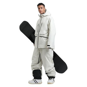 Nuevos pantalones de esquí para hombre, gruesos y cálidos para invierno, overoles de esquí cortavientos, pantalones de snowboard, ropa de nieve holgada para exteriores, pantalón impermeable. - Product Image 2