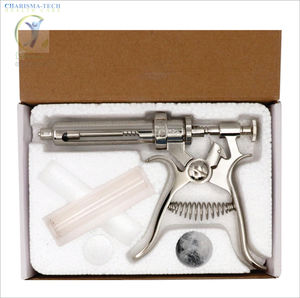 Seringue vétérinaire automatique multidose à dose réglable 30 ml 50 ml, double seringue réutilisable pour bétail et bovins - Product Image 1