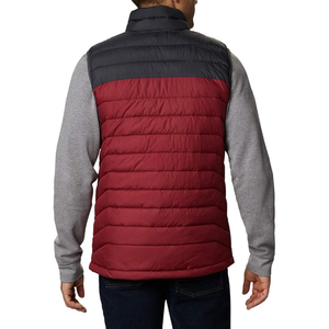 2026 Latest Wholesale High Quality Custom Made Mens Winter <b>Canvas</b> PU Leather Waterproof Puffer Vest Windproof Breathable Casual - Product Image 3