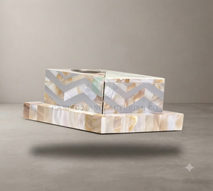 Caja de Incienso de Nácar Tallada, Estuche Decorativo para Incienso, Bandeja de Aromaterapia para Decoración del Hogar - Product Image 1