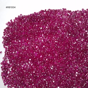 ทับทิมพม่าทรงกลม ขนาด 2.5–3.00 มม. น้ำหนัก 477.54 กะรัต (ล็อต) พลอยหลวม สีเข้มเกรด 3A เหมาะสำหรับทำสร้อยคอและแหวน - Product Image 1