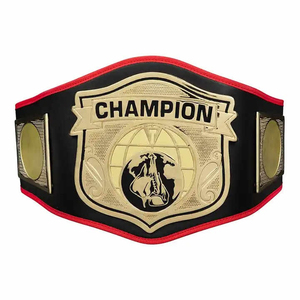 Ceinture de boxe de championnat, service OEM, logo personnalisé, cuir PU respirant, ceintures unisexes d'arts martiaux de haute qualité - Product Image 1
