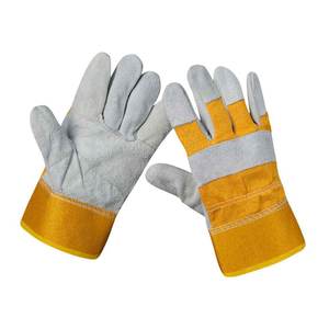Guantes de Soldadura de Cuero Vacuno Resistentes al Calor, Guantes de Seguridad MIG con Logotipo Personalizado, Antideslizantes, Duraderos, Sin Silicona, 28 cm - Product Image 2