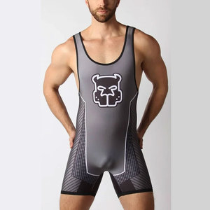 Wrestling <b>Singlets</b> Unisex One Piece Bodysuit High Elastic Sleeveless for Adult Gym Sport Fitness <b>Weightlifting</b> - Product Image 3