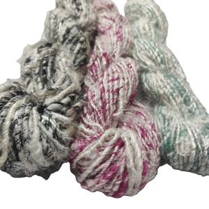 Sustainable Eco-Friendly Dyed Embroidery <b>Yarn</b> <b>Recycled</b> Viscose Knitting Crochet Weaving Rope Gift Wrapping Art Hand Knitting - Product Image 5