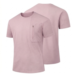Camiseta de Manga Corta Casual para Hombre, de Secado Rápido, 260g, Corte Holgado, 100% Algodón de Alta Calidad, Camisetas Lisas para Hombre, Peso Pesado - Product Image 1