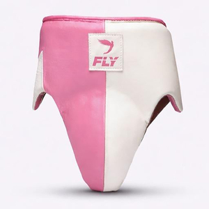 Ensemble de gants de boxe professionnels en cuir véritable pour l'entraînement et le sparring, à lacets et fermeture auto-agrippante, légers, rose et blanc, kit d'entraînement - Product Image 4