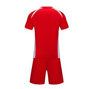 Ensemble de tenue de football unisexe, maillot et short de sport actif, coupe sablier, tenue d'entraînement athlétique performante pour équipe, 100% personnalisable - Product Image 3