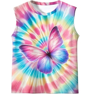 <b>Tops</b> Tanktops 100% cotton s/j 160 gsm solid color, colorful, digital print casual style printed casual supplier from Bangladesh. - Product Image 2