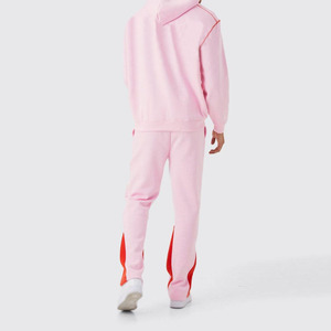 OEM ODM Men's Hooded Tracksuit Set Custom Logo Cotton Fleece <b>Hoodie</b> and Jogger Sweat Suit Wholesale Made in Pakistan - Product Image 2