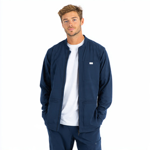 <b>Scrub</b> Nurse Jackets Knitted Fabric Breathable Comfortable for Doctors and Nurses - Product Image 4