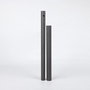 Factory Direct High Quality Carbon Fiber Hollow Pipe Tubing 3k Carbon Fiber Tubing with 100% C Content - Product Image 2