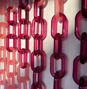 <b>Decorative</b> Resin Round Modern Art Deco Hanging Wall Sculpture Chain Link Home <b>Decor</b> for Living Room-Customized Boho Design - Product Image 3